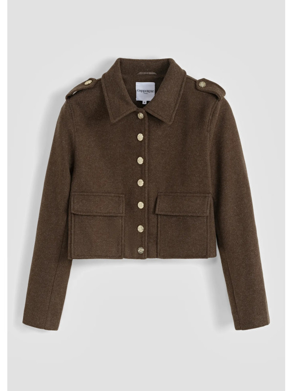 Veste cropped style officier