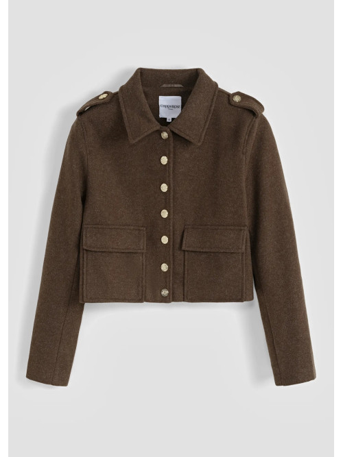 Veste cropped style officier