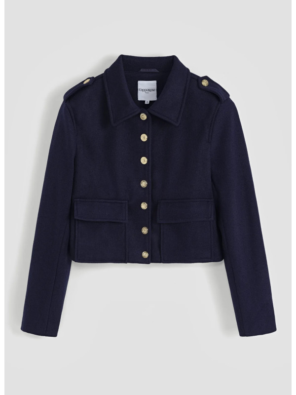 Veste cropped style officier