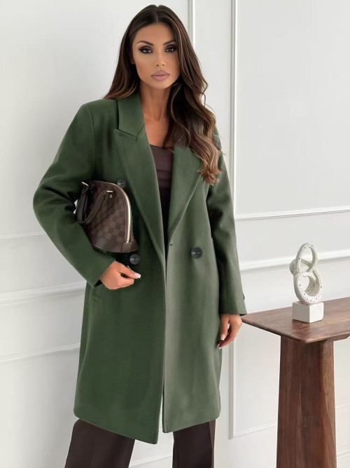 Manteau coupe droite doublé