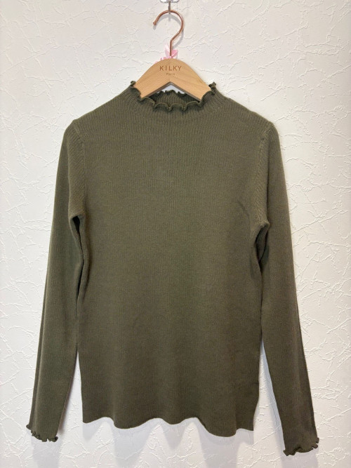 Sous pull à col bouillonné manches longues