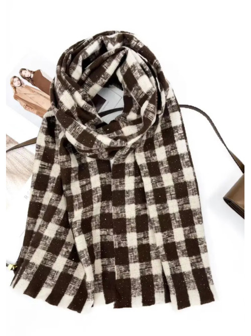 Écharpe douce à carreaux
