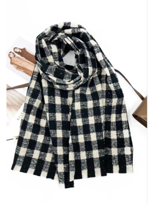 Écharpe douce à carreaux