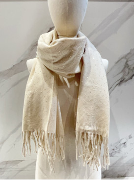 Écharpe unie douce parsemée...