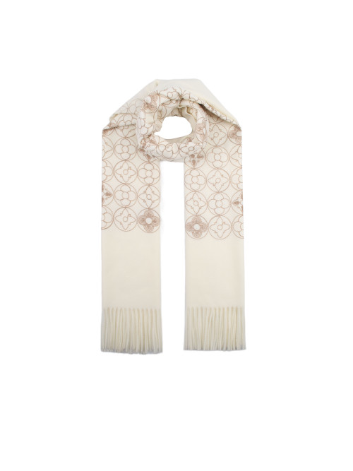 Écharpe broderies géométriques