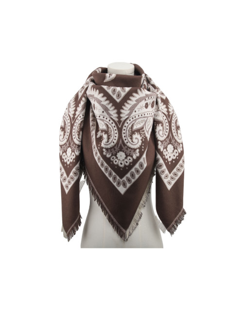 Carré imprimé cachemire esprit bandana