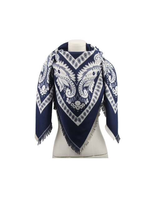 Carré imprimé cachemire esprit bandana