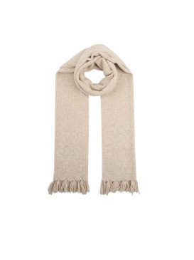 Écharpe maille chinée - Beige