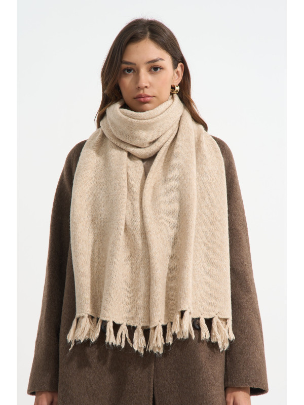 Écharpe maille chinée