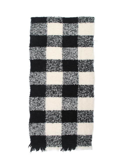 Écharpe à carreaux douce et chaude