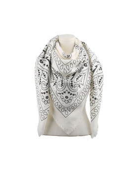 Carré bicolore impression...