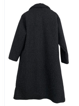 Manteau long droit avec...