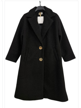 Manteau long droit avec...