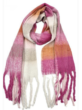 Écharpe épaisse à carreaux...