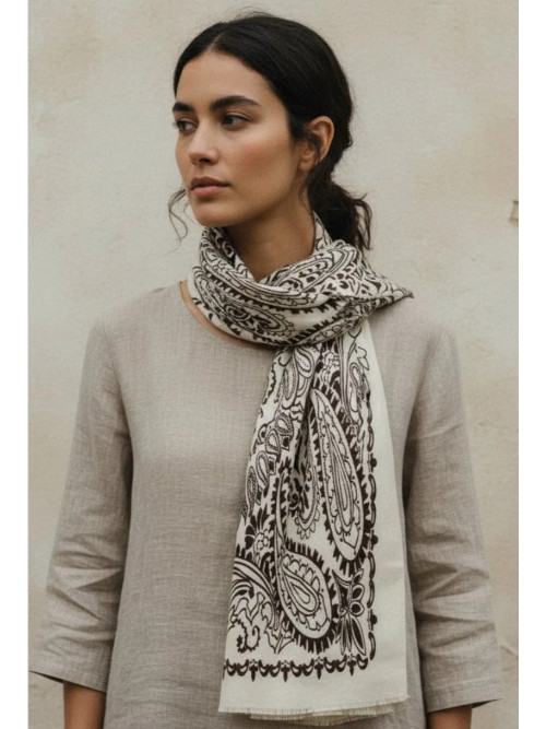 Foulard écharpe douce imprimé bandana