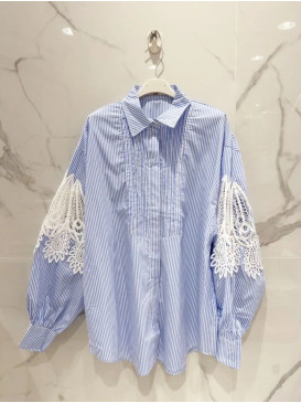 Chemise rayée manches...