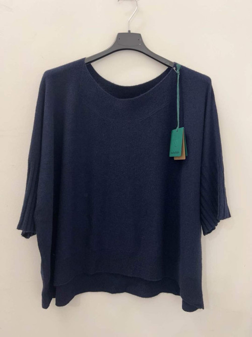 Pull court large sans laine manches 3/4