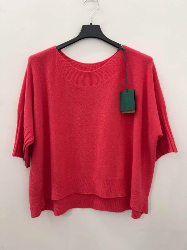 Pull court large sans laine manches 3/4