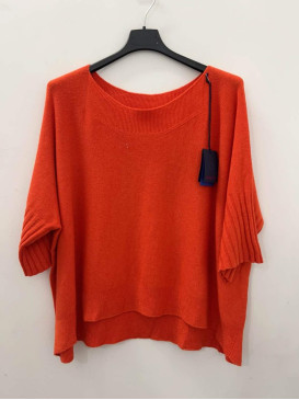 Pull court large sans laine...