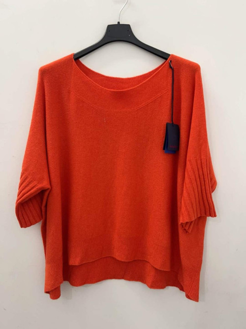 Pull court large sans laine manches 3/4