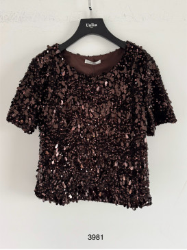 Top velours et sequins...