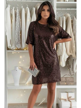 Robe courte velours et...