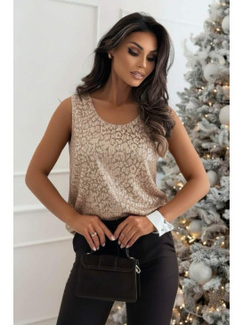 Top sans manche velours...