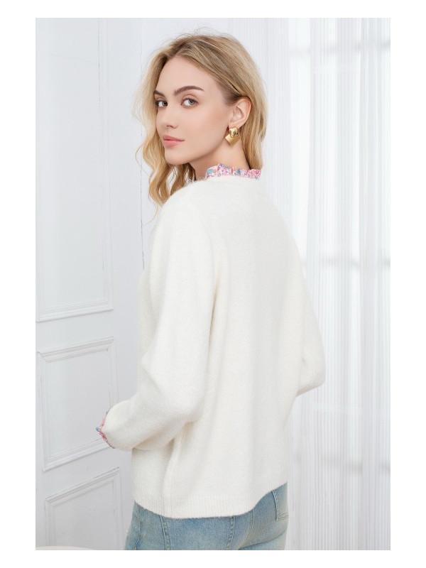 Gilet bords imprimés Liberty