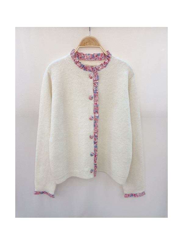 Gilet bords imprimés Liberty