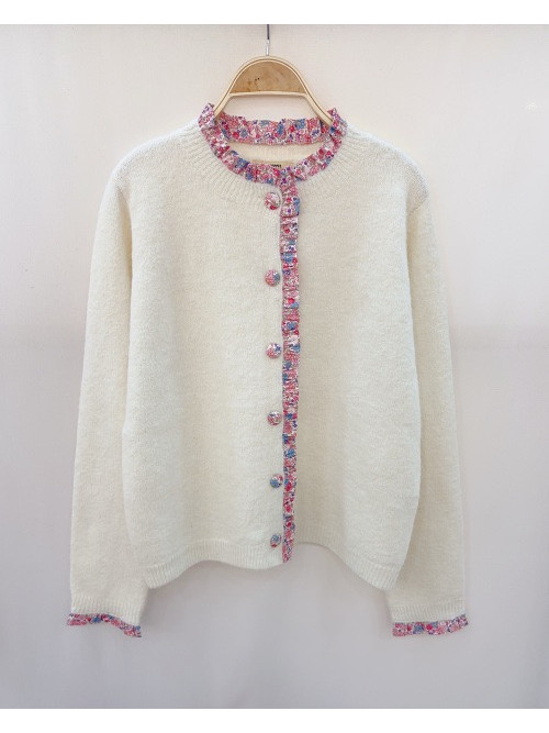 Gilet bords imprimés Liberty