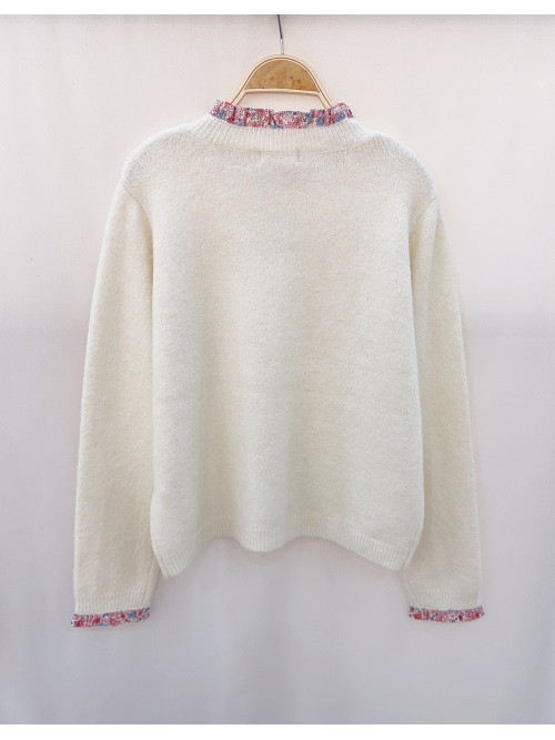 Gilet bords imprimés Liberty