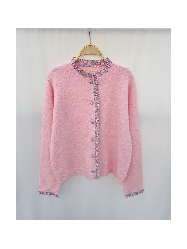 Gilet bords imprimés Liberty