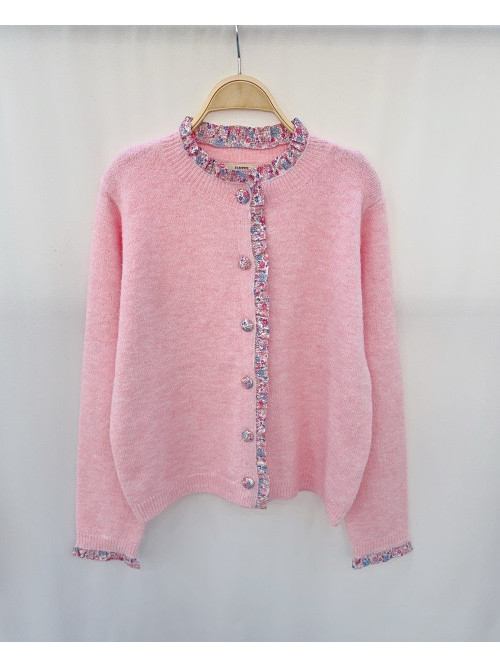 Gilet bords imprimés Liberty