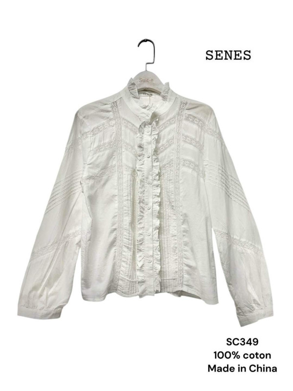 Chemise rétro bohème brodée
