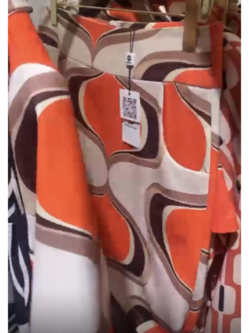 Jupe courte imprimé seventies