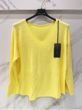 Pull fin col V coupe droite...