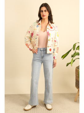 Jean wide leg - Bleu ciel