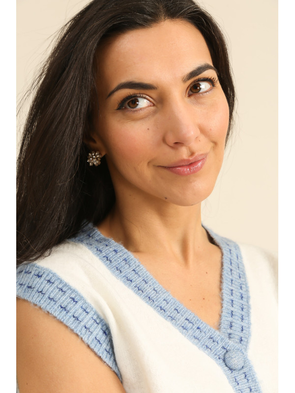 Gilet sans manche bicolore