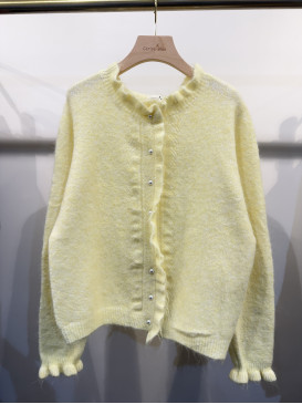 Gilet maille moelleuse col...
