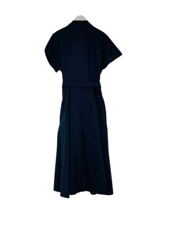 Robe chemise midi manches courtes à revers