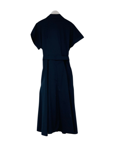 Robe chemise midi manches courtes à revers