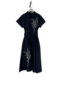 Robe chemise midi manches...