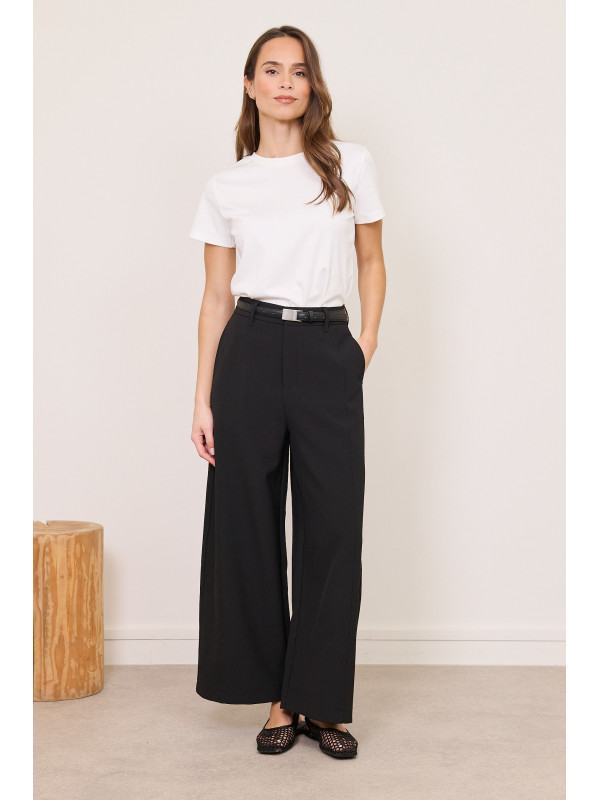 Pantalon wide leg taille haute