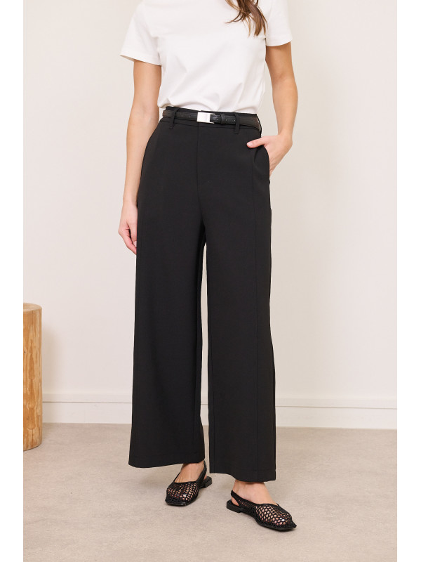 Pantalon wide leg taille haute