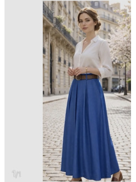 Jupe longue évasée et...