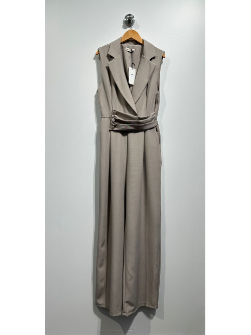 Combinaison-pantalon col tailleur
