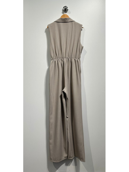 Combinaison-pantalon col tailleur