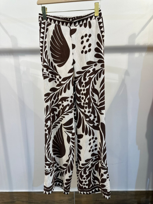 Pantalon large et fluide imprimé