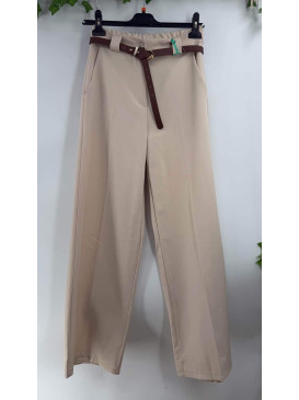Pantalon plis marqué aux...