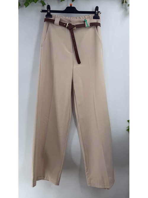 Pantalon plis marqué aux jambes